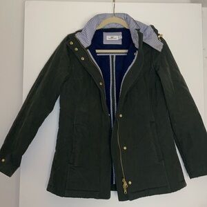 Vineyard Vines quilted olive green jacket